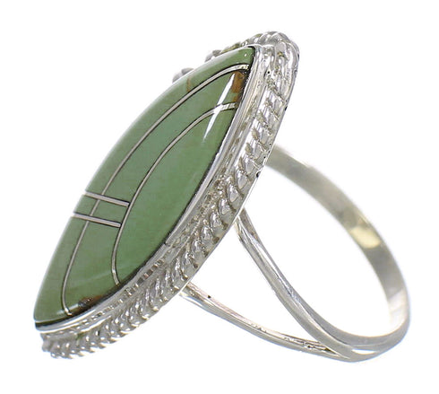Sterling Silver Turquoise Southwest Ring Size 7-1/4 YX85639